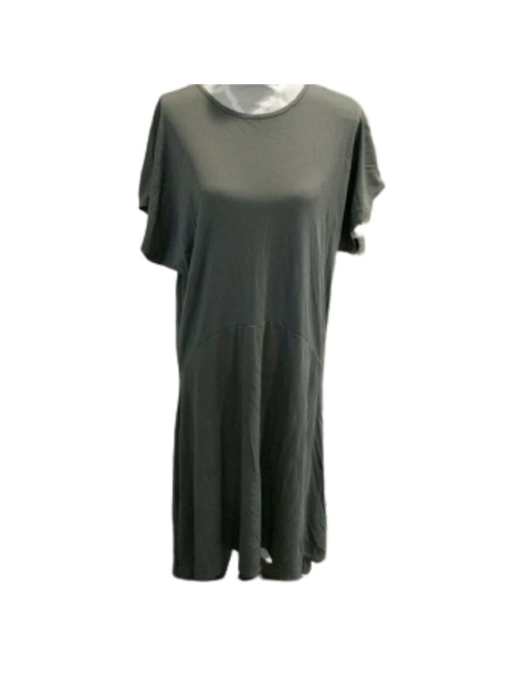 Zara olive green oversized t-shirt dress